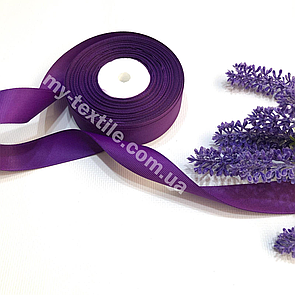 Репсова стрічка однотонна 2,5 см 23 м Фіолетовий