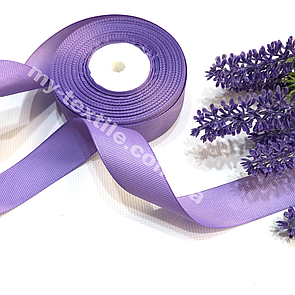 Репсова стрічка однотонна 2,5 см 23 м Бузковий