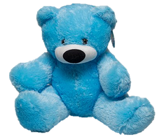 М'яка іграшка - Ведмідь сидячий Бублик синій