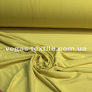 Тканина Двонитка футер Світло Жовтий (ширина 1.8 м)