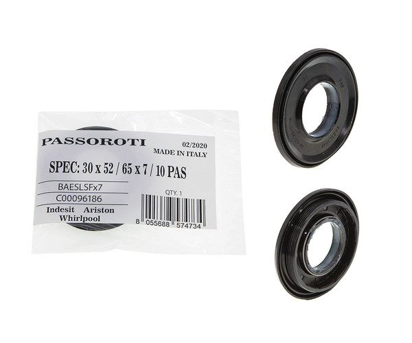 Сальник Passoroti 30*52/65*7/10 (Італія) - надійна герметизація механізмів, фото 1