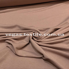 Трикотаж Двонитка футер однотонна пудра (ширина 1.8 м)