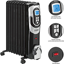 Масляний радіатор, обігрівач AEG RA 5588 (2000Вт, дисплей, таймер, 9 ребер, Німеччина)