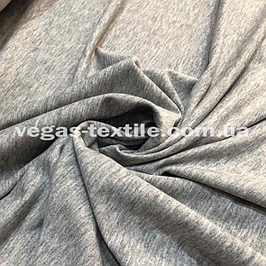 Тканина Двонитка футер Сірий Меланж (світло-сірий) ширини 1.8 м
