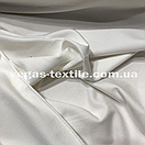 Трикотаж Двонитка (футер) однотонна Біла ширина 1.8 м, фото 2