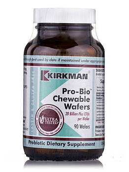 Про-Біо Жувальні, Pro-Bio Chewable, Kirkman labs, 90 Вафель