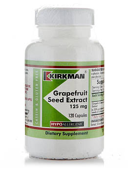 Екстракт насіння грейпфрута 125 мг — гіпоалергенний, Grapefruit Seed Extract 125 mg — Hypoallergenic, Kirkman