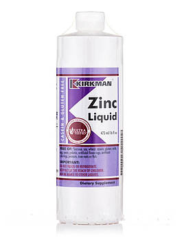 Цинк Рідина, Zinc Liquid, Kirkman labs, 16 ф. ун (473 мл)