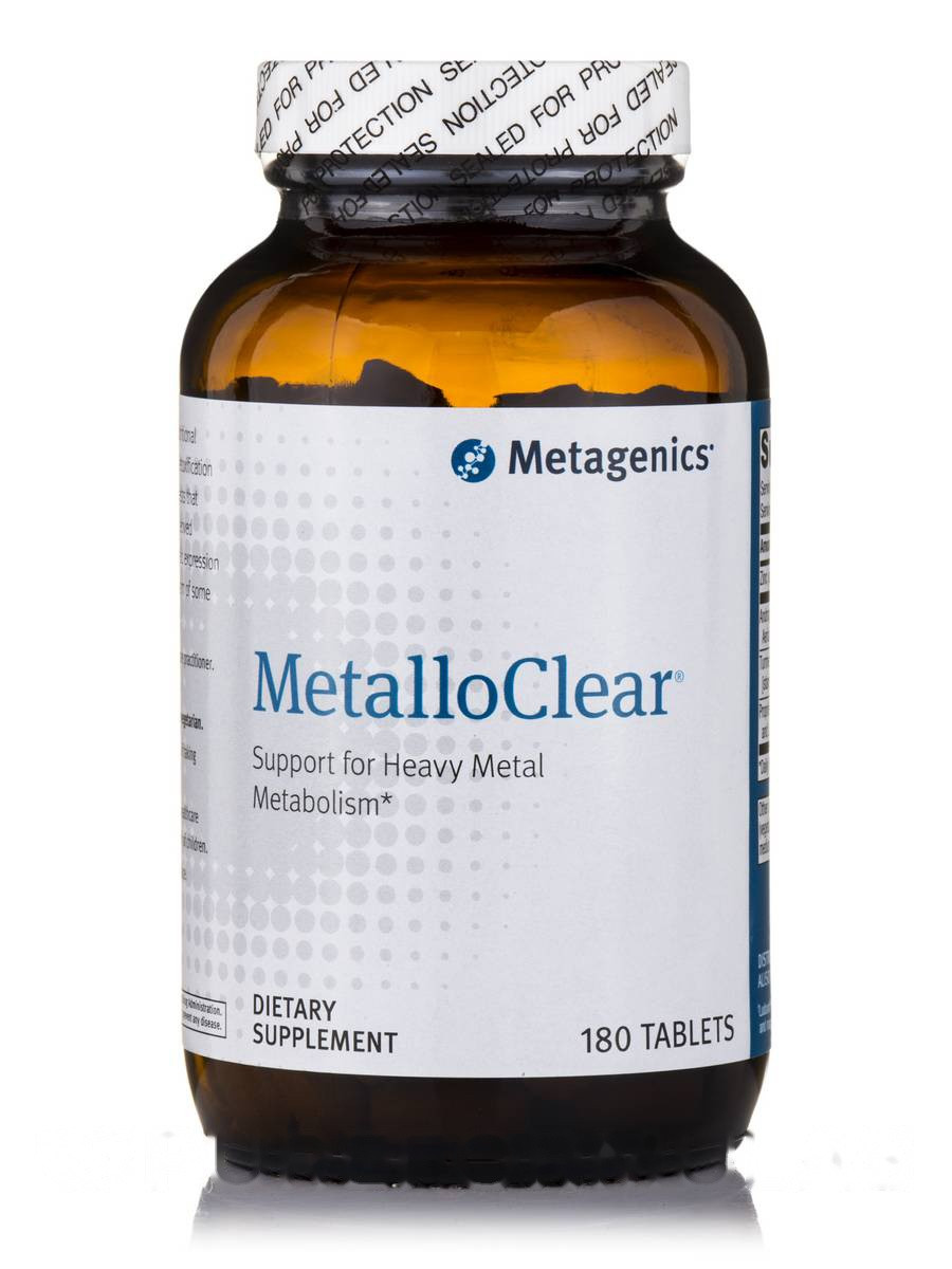 Важкий метал, MetalloClear, підтримка метаболізму важких металів Metagenics, 180 таб BX198