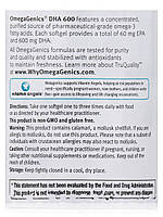 ОмегаГенекс DHA 600, Натуральний лимонний смак, OmegaGenics DHA 600 Natural Lemon Flavor, Metagenics, 90 BX276, фото 6