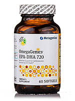 ОмегаГеникс EPA-DHA 720 Натуральный лимонно-лаймовый вкус, OmegaGenics EPA-DHA 720 Natural Lemon-Lime Flavor,