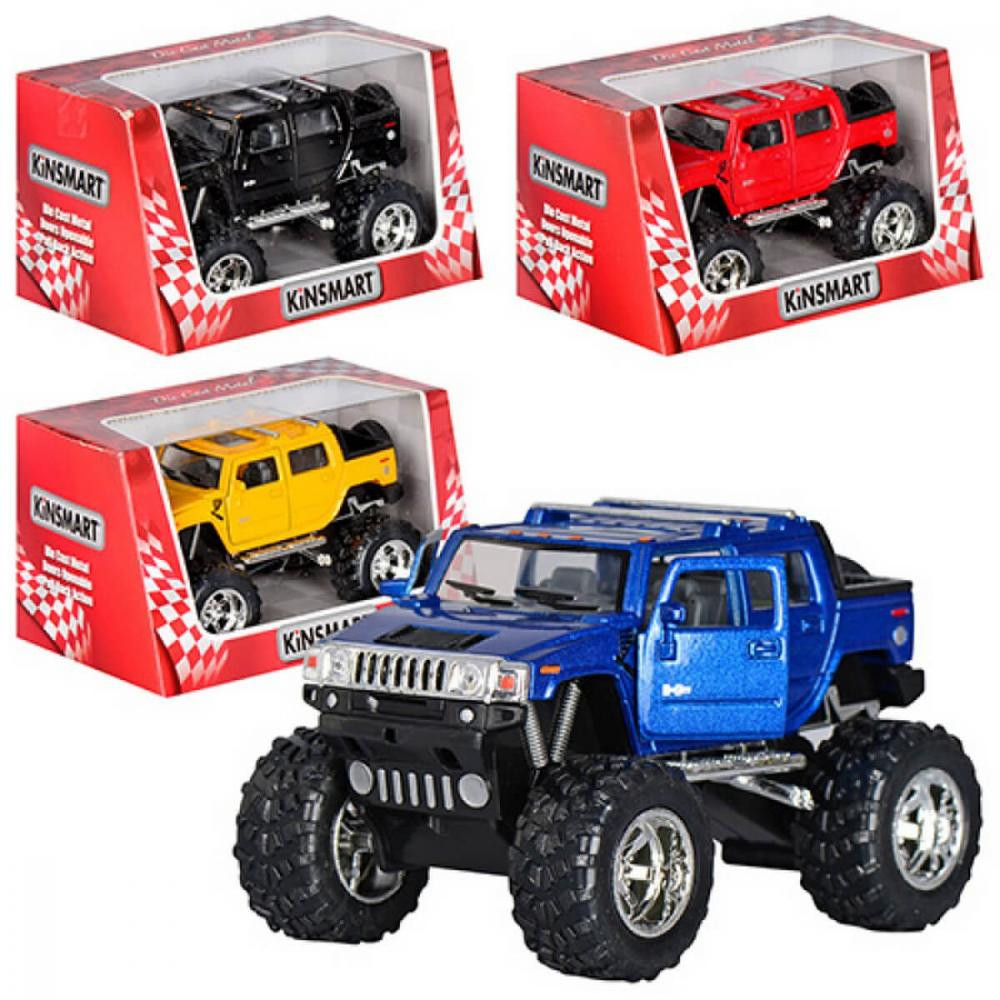 Дитяча колекційна машинка Kinsmart HUMMER H2 OFF ROAD KT5326w металева інерційна відчиняються двері іграшка