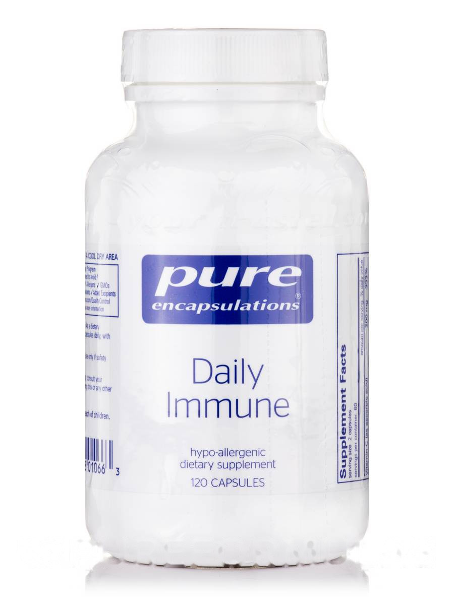 Щоденна імунна система, Daily Immune, Pure Encapsulations, 120 капсул BX017