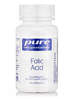 Фолієва кислота, Folic Acid 800 UG. / Pure Encapsulations, 60 капсул BX041, фото 4
