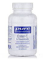 Эфир-C & Флавоноиды, Ester-C & Flavonoids, Pure Encapsulations, 90 капсул