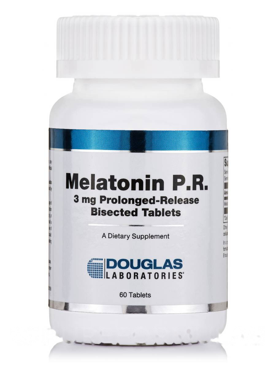 Мелатонін 3 мг Prolonged Release, Melatonin, Douglas Laboratories, 60 таблеток BX731