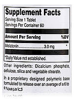 Мелатонін 3 мг Prolonged Release, Melatonin, Douglas Laboratories, 60 таблеток BX731, фото 6