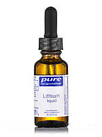 Литиевая жидкость, Lithium Liquid, Pure Encapsulations, 1 фл. унцию (30 мл)