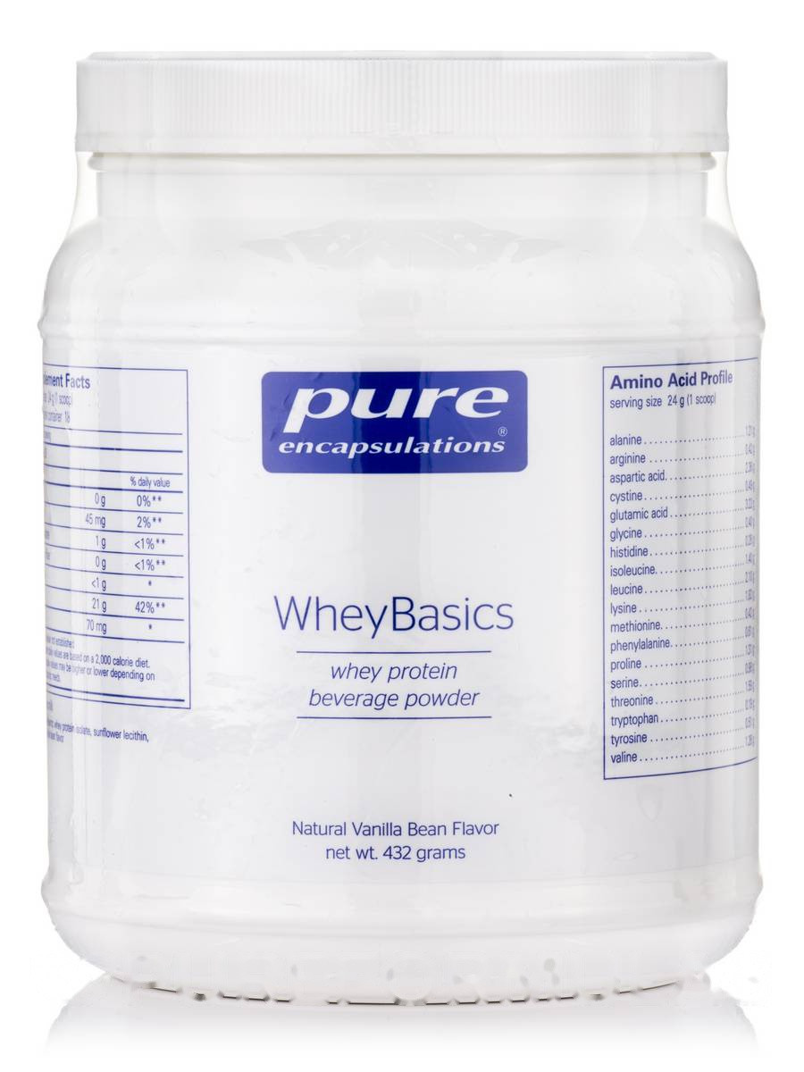 Основи сироватки Ванільний боб, WheyBasics Vanilla Bean, Pure Encapsulations, 432 грами BX788