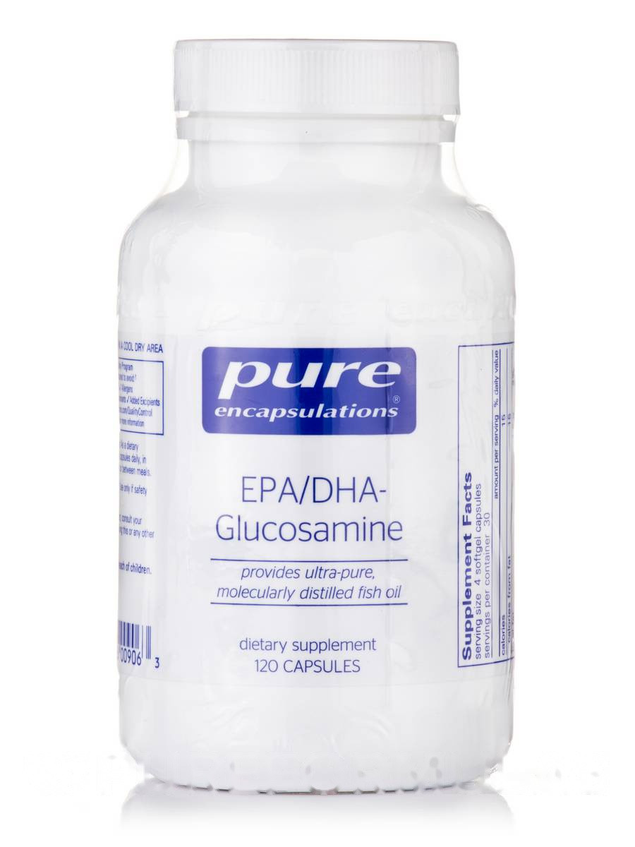 EPA/DHA-Глюкозамін, EPA/DHA-Glucosamine, Pure Encapsulations, 120 капсул BX808