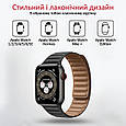 Ремінець з еко-шкіри Promate Maglet-40 для Apple Watch 42-44 мм 1/2/3/4/5/6/SE Black (maglet-44.black), фото 3