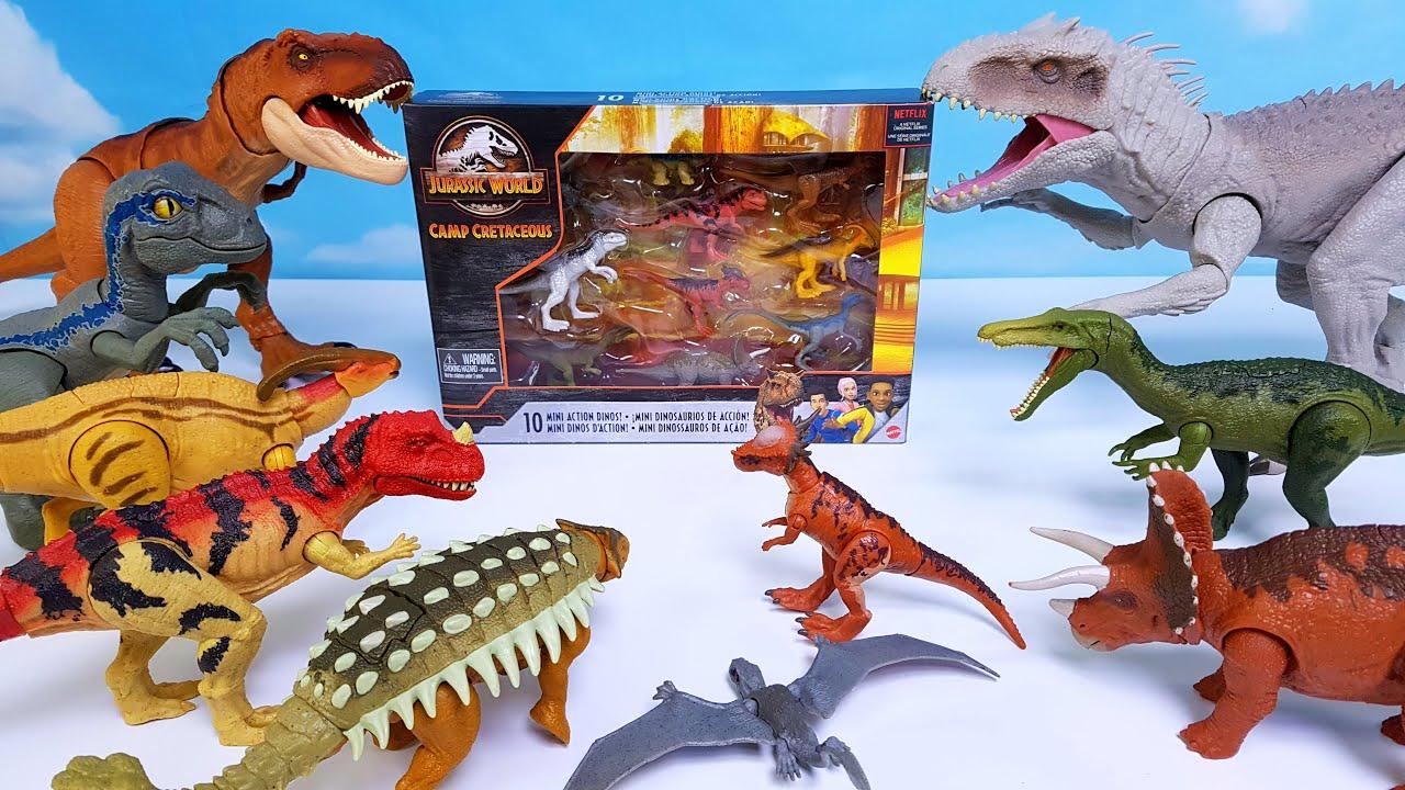 Набір динозаврів 10 мініфігурок Jurassic World Camp Cretaceous, фото 1