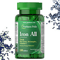 Залізо Puritan's Pride Iron All 100 таблеток
