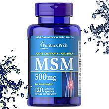 Сірка Puritan's Pride MSM 500 мг 120 капсул