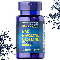 Отхаркивающее Puritan's Pride NAC N-Acetyl Cysteine 600 мг 30 капсул