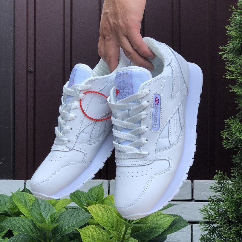 Чоловічі кросівки Reebok Classic шкіряні стильні модні білі