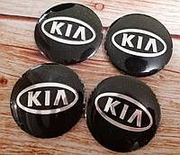 Емблеми-наклейки KIA, Киа. Логотип наклейка 56мм. 4шт