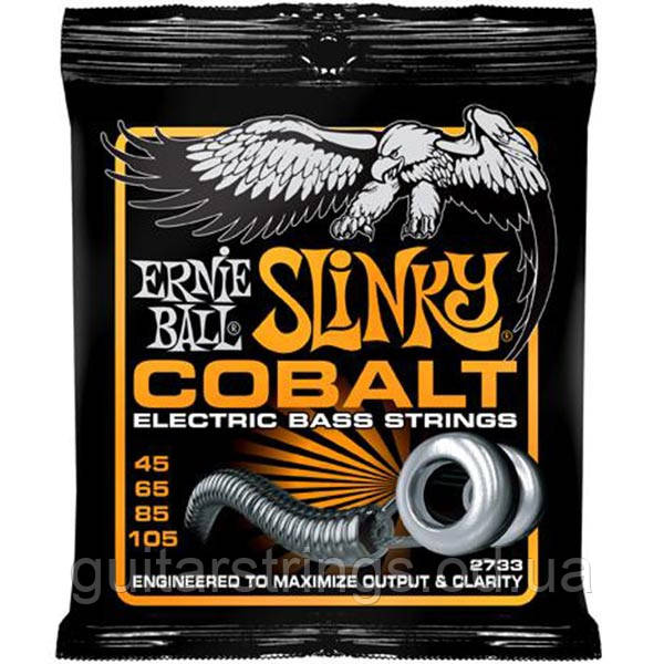 Струны Ernie Ball 2733 Cobalt Slinky Bass 45-105