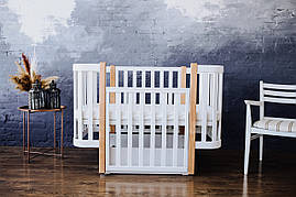 Дитяче ліжечко Angelo "Magic" Біле+ Бук