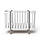 Дитяче ліжечко Angelo "Magic" Біле+Сірий, фото 3