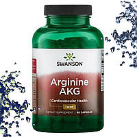 Аргинин Swanson Arginine AKG 1 г (Сердечно-сосудистое здоровье) 90 капсул