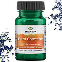 Вітамін А Swanson Beta Carotene 7500 mg (Vitamin A 25.000 IU) 100 гелевих капсул