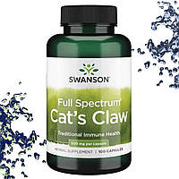 Котячий кіготь Swanson cat's Claw 500 мг 100 капсул