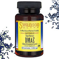 Добавка для мозку Swanson DMAE 250 мг 30 гелевих капсул