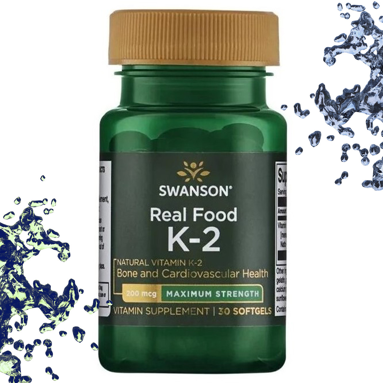 Вітамін К Swanson K-2 200 мкг 30 гелевих капсул