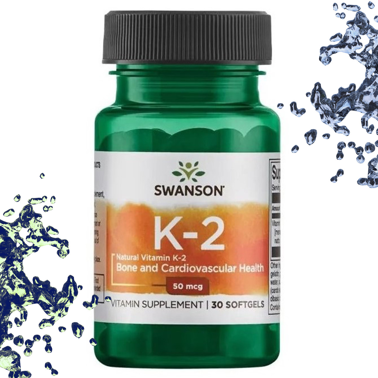 Вітамін К-2 Swanson K-2 50 мкг 30 гелевих капсул, фото 1