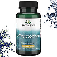 Л-Триптофан Swanson L-Tryptophan 500 мг 60 капсул