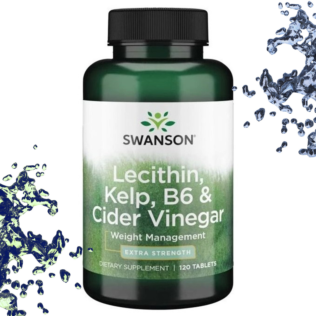 Swanson Lecithin, Kelp, B6 & Cider Vinegar (Лецитин, водорості, B6 і яблучний оцет) 120 таблеток