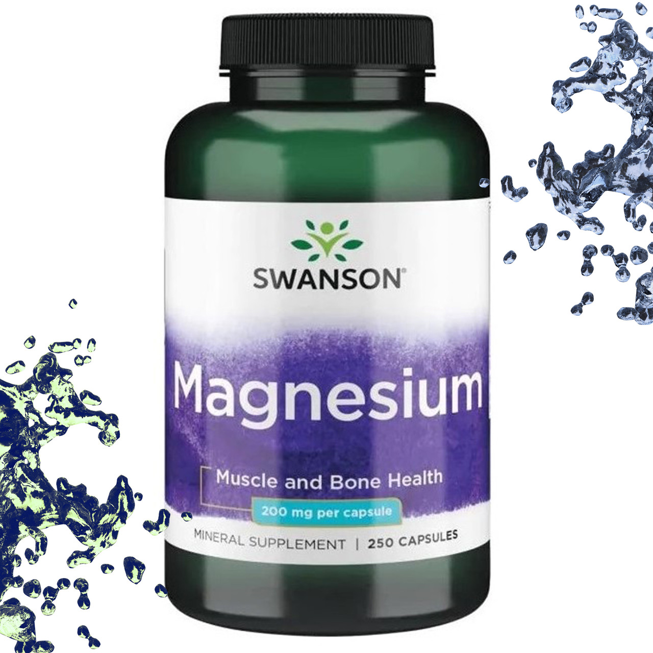 Магній Swanson Magnesium 200 мг 250 капсул, фото 1