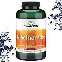 Ніацинамід Swanson Niacinamide (Никотиномид) 500 мг 250 капсул