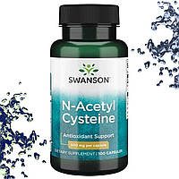 Відхаркуюче Swanson N-Acetyl Cysteine (N-Ацетил цистеїн) 600 мг 100 капсул