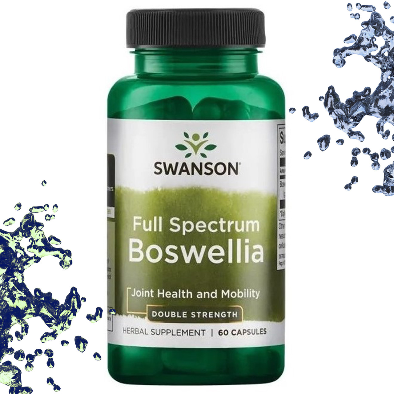 Босвеллія Swanson Boswellia Double Strength 800 мг 60 капсул (Суглоби і зв'язки)