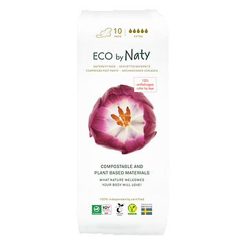 Післяпологові органічні прокладки Eco by Naty 10 шт