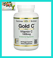 Витамин С, California Gold Nutrition, Gold C, витамин C, 1000 мг, 240 вегетарианских капсул
