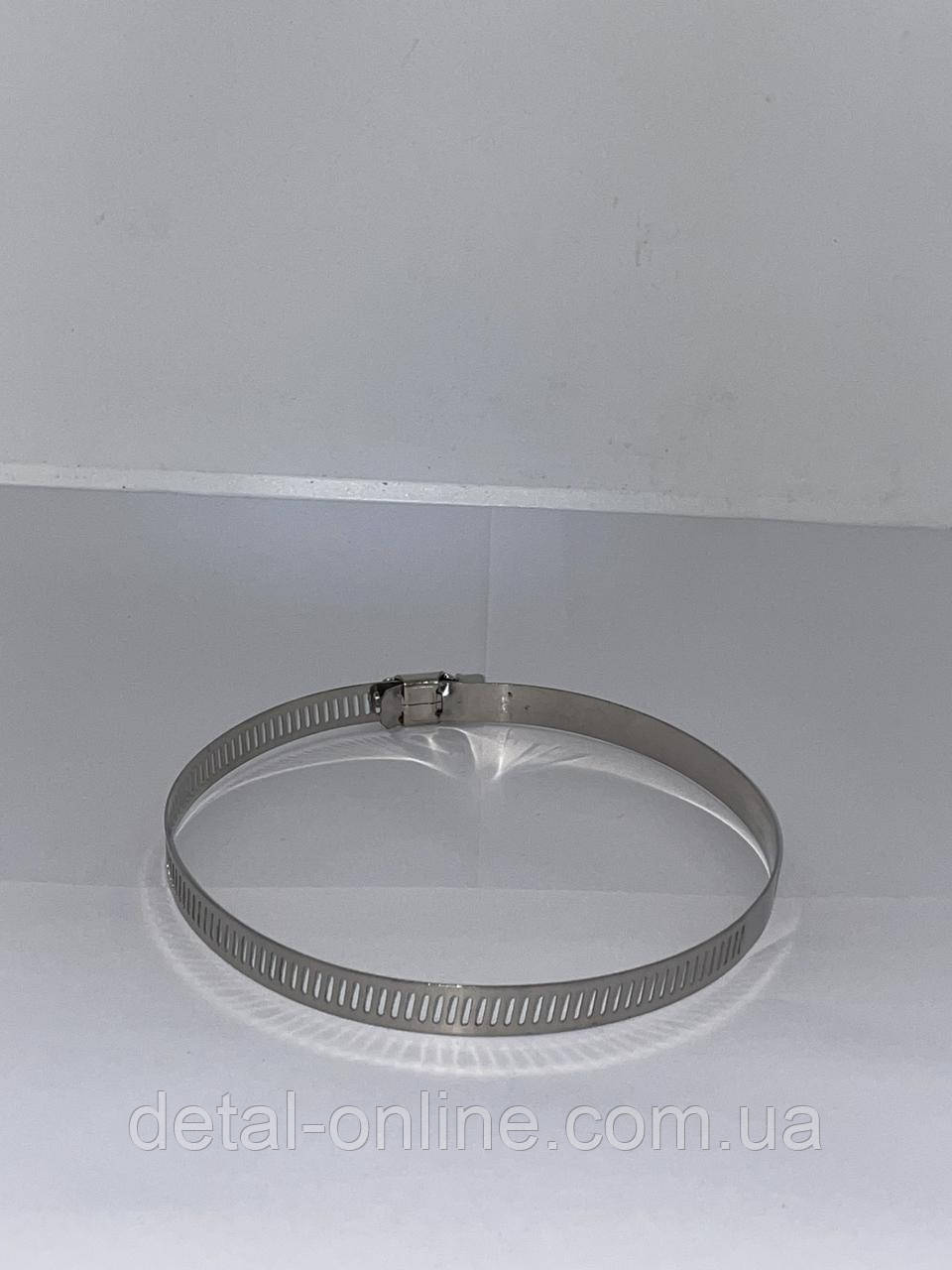 Хомут з'єднувальний 100-120 мм. зі сполучною гайкою. Нержавіюча сталь ...