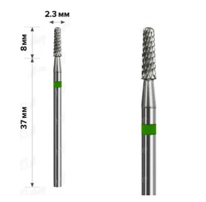 Твердосплавна фреза Mart (М-100) Конус Green 2.3*8, фото 1